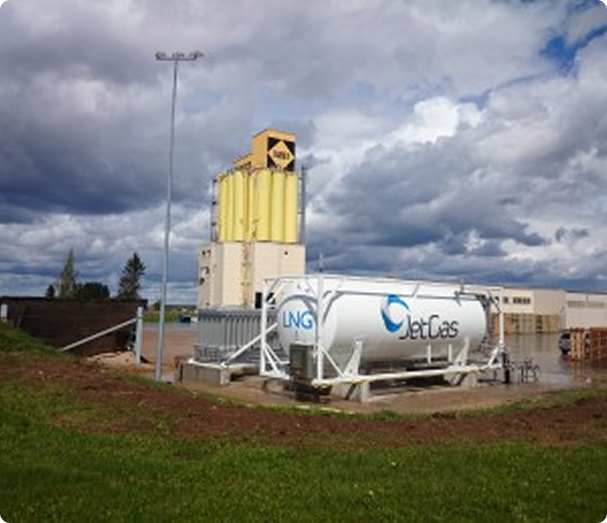 Gas supply for industrial dryers and heaters